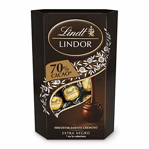 Producto Lindt Lindor Bombones de Chocolate Negro 70% Cacao - Aprox. 16 Bombones