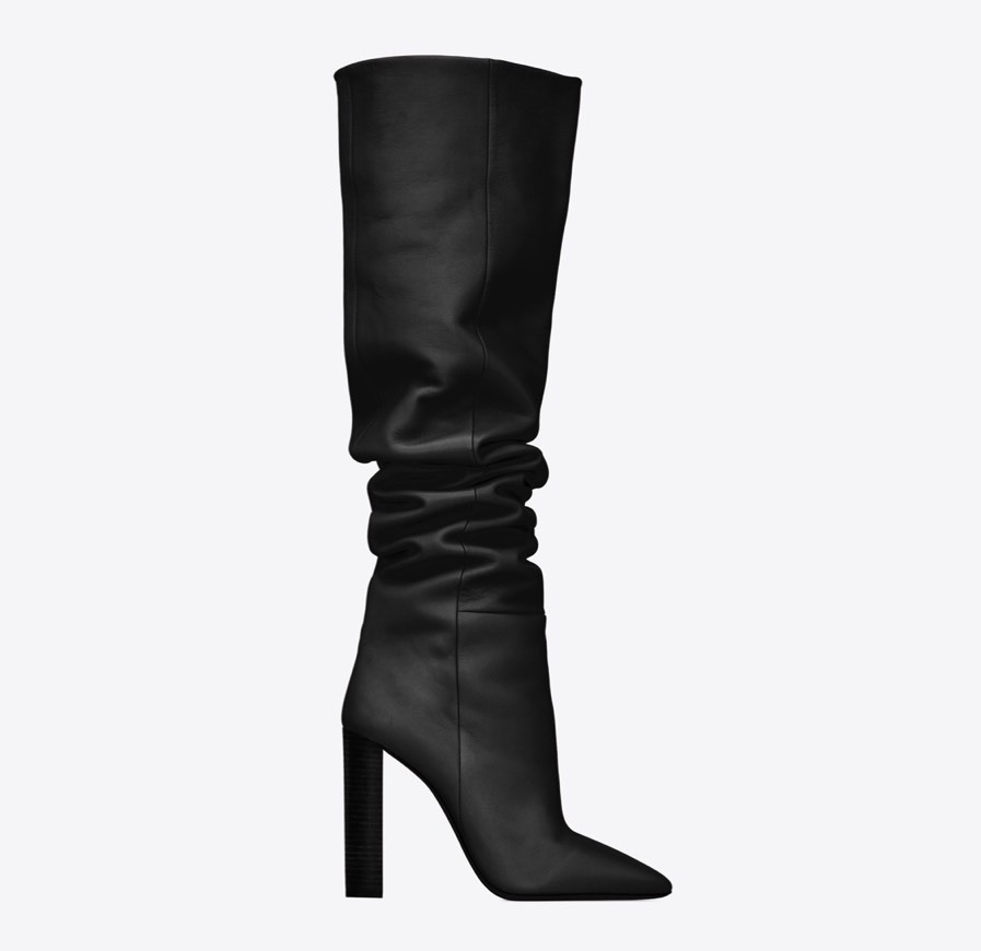 Product OVER-THE-KNEE BOOTS IN SMOOTH LEATHER