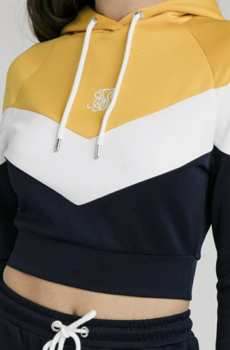 Moda SikSilk Retro Sports Track Top – Peacoat