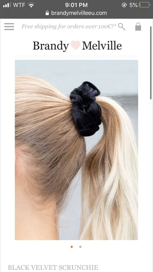 Producto Scrunchie preto 