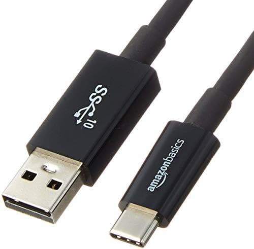 Electronic AmazonBasics - Cable USB tipo C a USB A 3.1 macho de