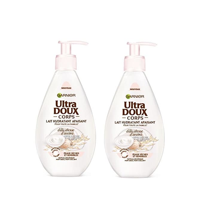 Beauty Garnier Ultra Doux calmante leche crema hidratante para el cuerpo de avena