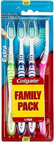 Belleza Colgate Extra Clean - Cepillo de dientes medio