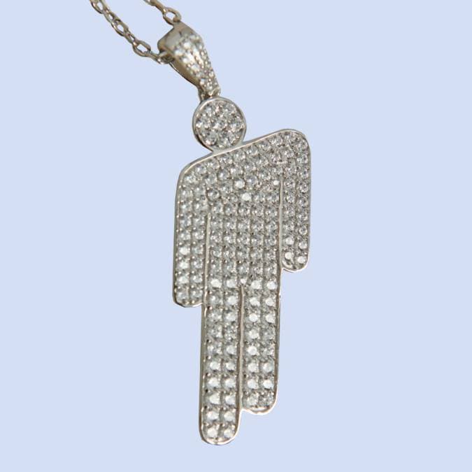 Producto Blohsh Pendant Jeweled Sterling Silver Necklace 