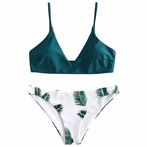 Place ZAFUL - Conjunto de bikini acolchado para mujer