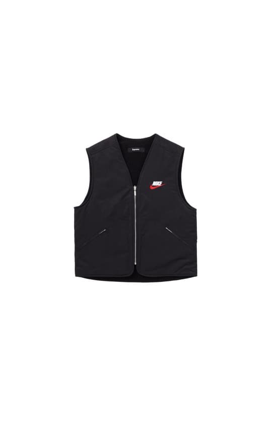 Product Supreme x Nike Reversible Nylon Sherpa Vest Black 