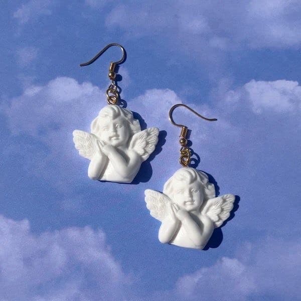 Moda Garden cherub earrings 