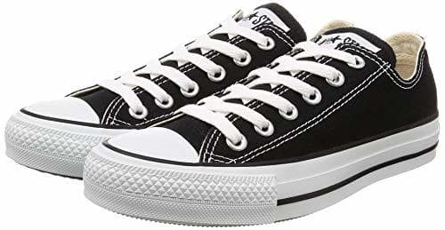 Moda Converse Unisex Chuck Taylor All Star Ox Low Top Classic Black Sneakers