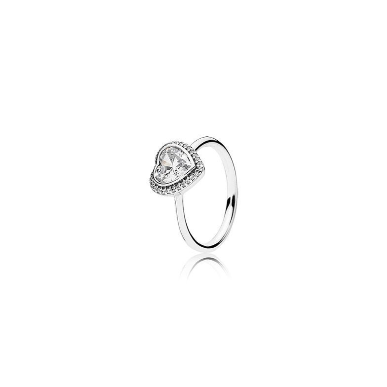 Producto Anel clear heart solitaire 