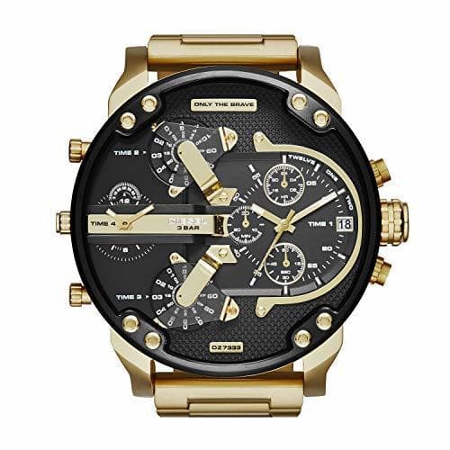 Moda Hombre-Reloj diesel MR Daddy 2.0 cronógrafo de Cuarzo con Revestimiento de Acero