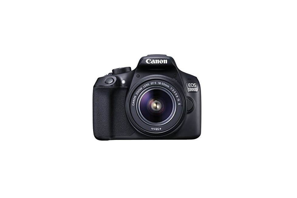 Electrónica Canon EOS 1300D DSLR Camera with EF-S18-55 IS II F3.5-5.6 Lens -