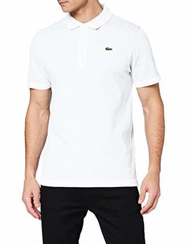 Producto Lacoste L1230, Polo de Manga Corta para Hombre, Blanco