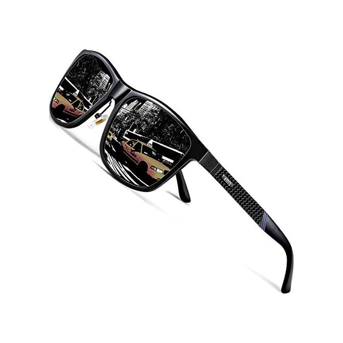 Product ATTCL Gafas De Sol Hombre Polarizadas Retro Estructura De metal Al-Mg 858-8