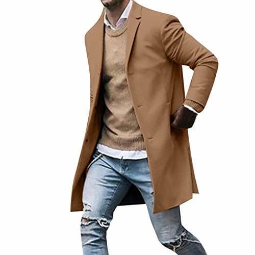 Place JiaMeng Hombres Jacket Invierno Chaqueta Botón de Invierno Chaqueta de Traje de