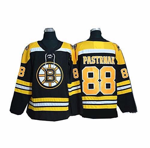 Product Yajun David Pastrnak＃88 Boston Bruins Camisetas Hockey Jersey sobre Hielo NHL Hombre