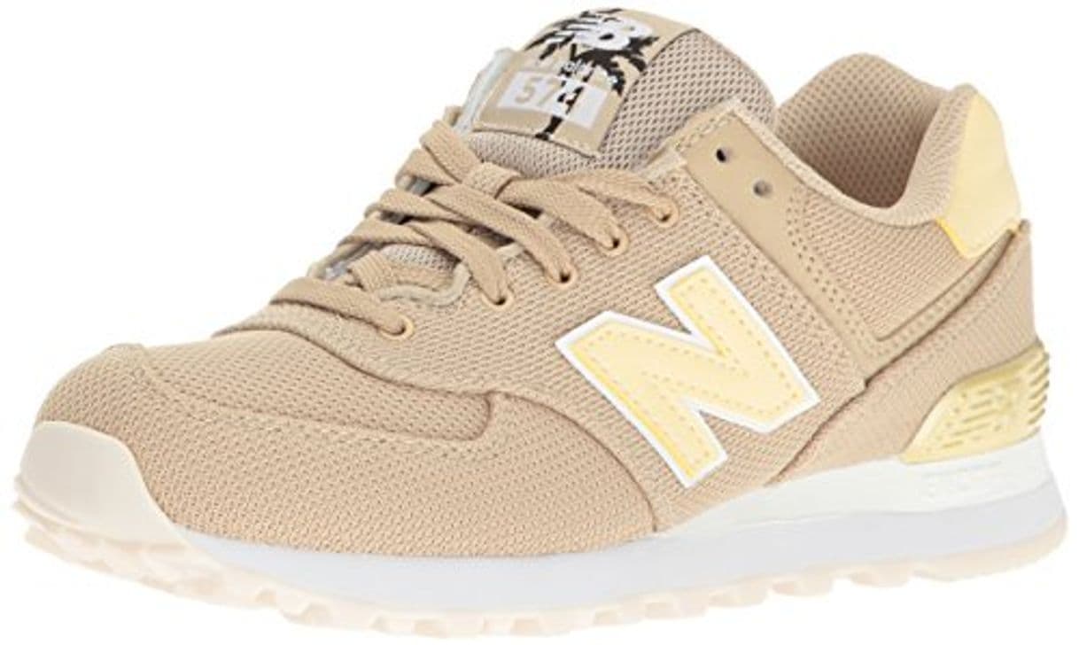 Lugar New Balance WL574, Zapatillas Deportivos Mujer, Sand/Pollen, 40 EU