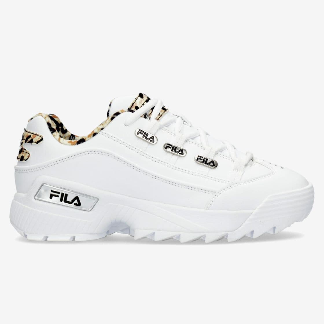 Moda Fila Hometown Wild Leopardo - Branco - Sapatilhas Mulher | Sport ...