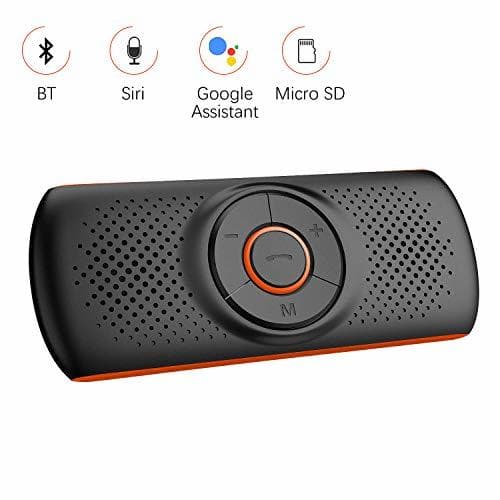 Electronic Aigoss Manos Libres para Coche Bluetooth 4.2 con Siri y Google Assistant