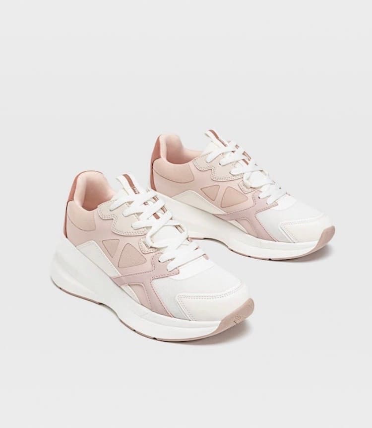 Moda Tenis Rosa e Branco