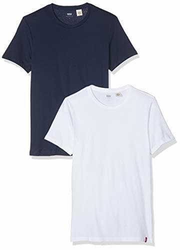 Moda Levi's 2pk Crewneck 1 Camiseta, Multicolor