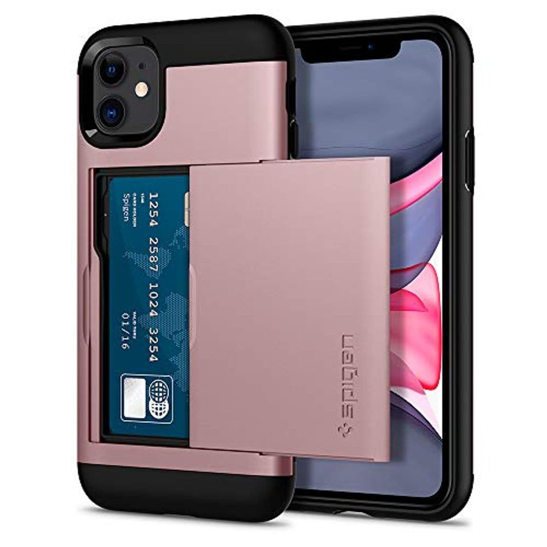 Product Spigen Slim Armor CS Funda iPhone 11, Doble Capa y diseñado para