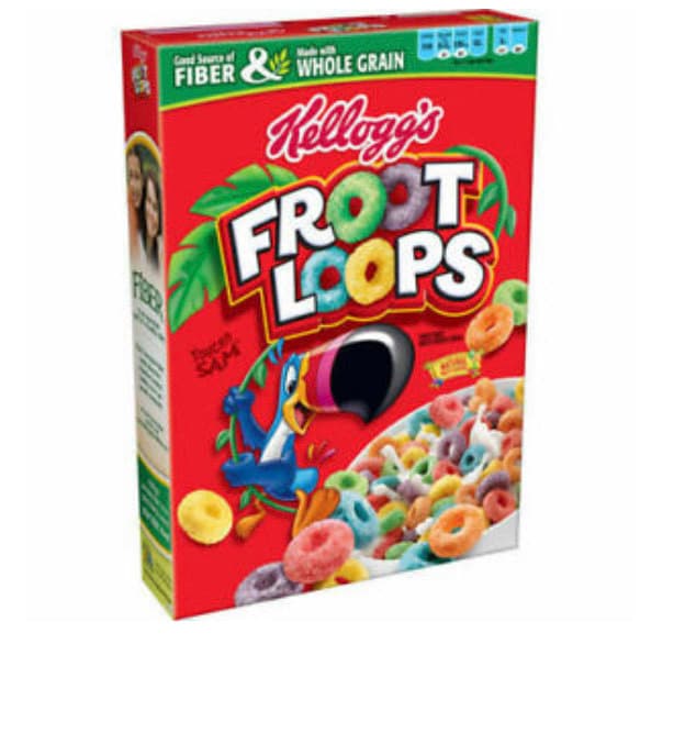 Moda Kellogs froot loops cereals