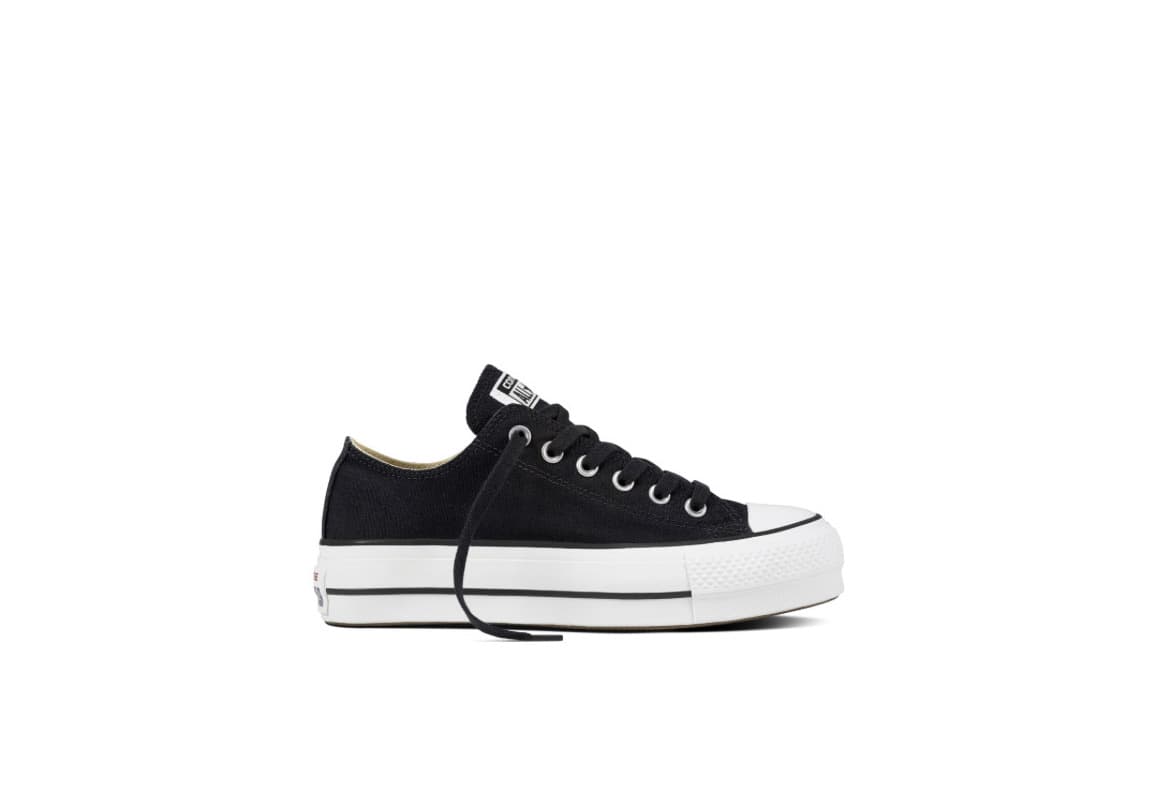 Producto black all star with platform low top