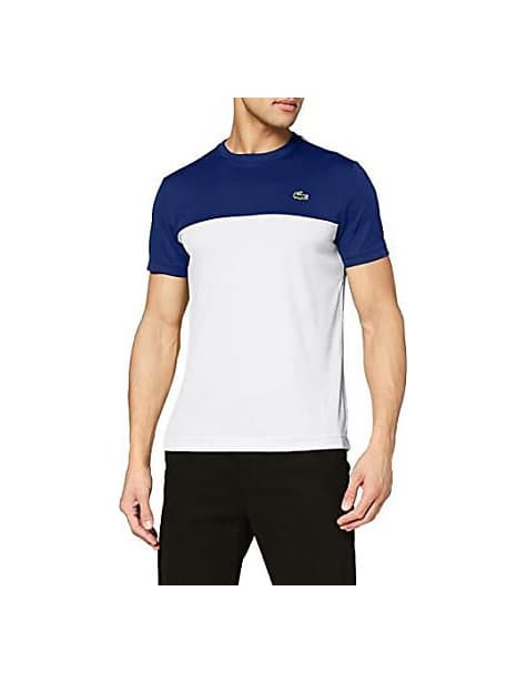 Moda Lacoste TH7618, Camiseta para Hombre, Azul