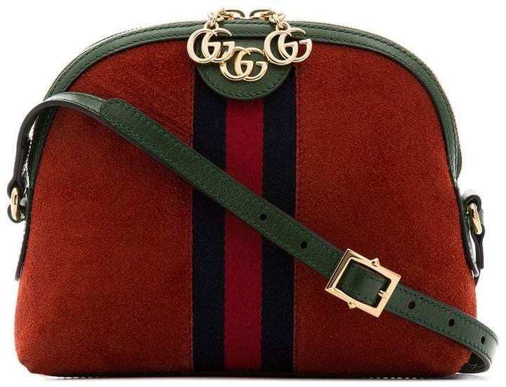 Product Gucci red ophidia suede cross body bag