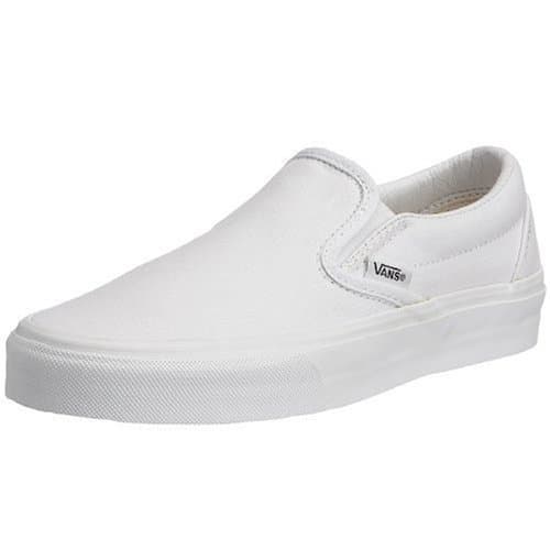 Moda Vans Classic Slip-On, Zapatillas Unisex Adulto, Blanco