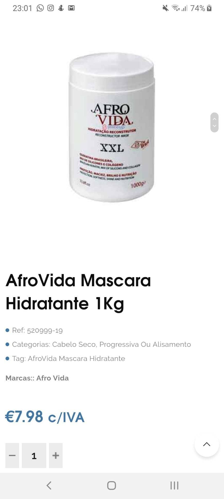 Moda Afro vida hair mask