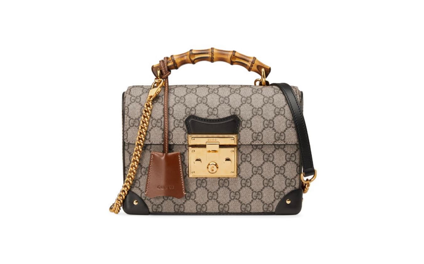 Product Gucci Padlock GG Small Bamboo Shoulder Bag