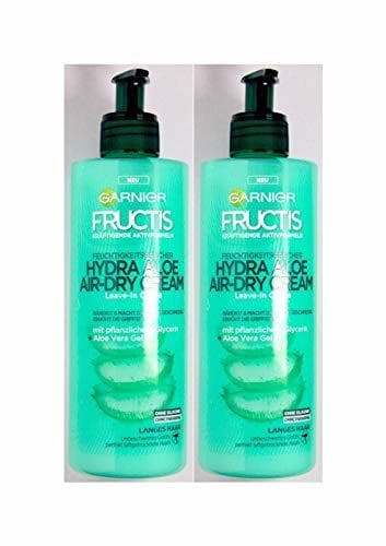 Beauty GARNIER Fructis Aloe Secado al Aire Tratamiento Capilar Pelo Normal, Largo, pack