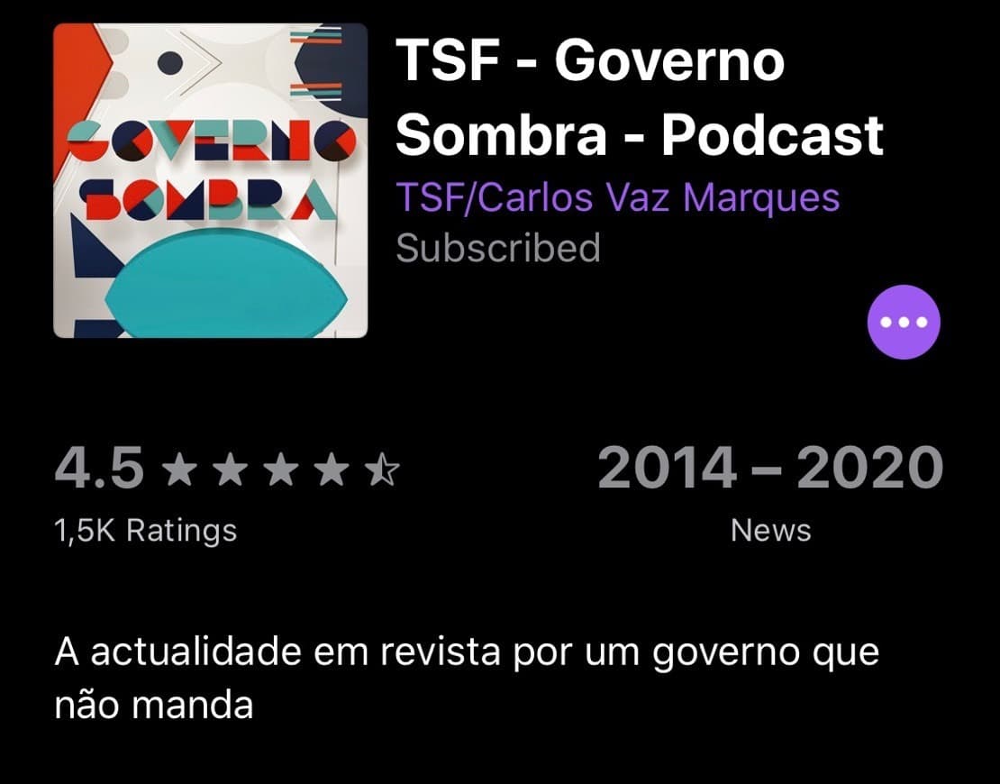 Moda TSF - Governo Sombra - Podcast | Podcast on Spotify