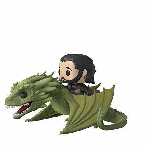 Juego Funko- Pop Rides: Game of Thrones-Jon Snow w/Rhaegal Figura Coleccionable,