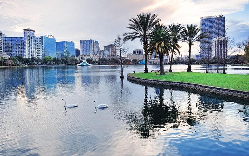 Lugar Lake Eola Park