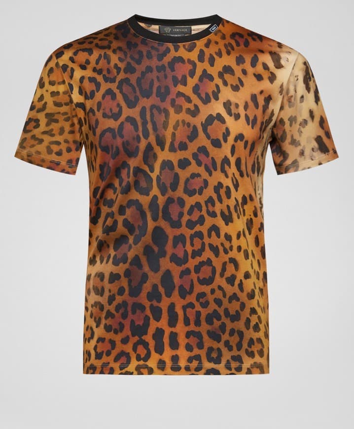 Moda Versace POP ANIMALIER PRINT T-SHIRT