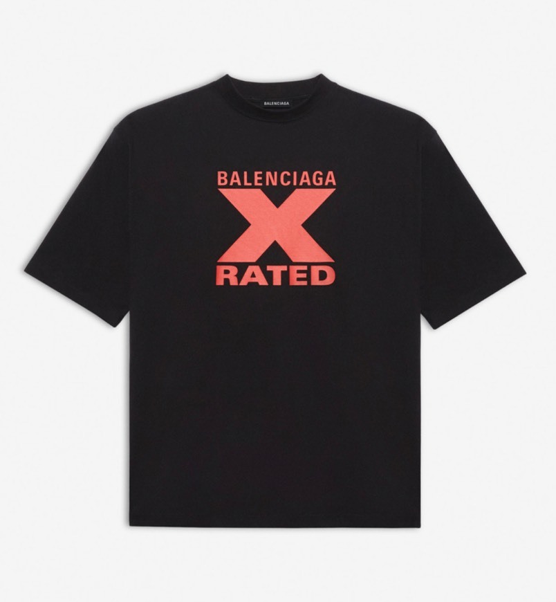 Moda X-RATED LARGE FIT T-SHIRT BALENCIAGA 