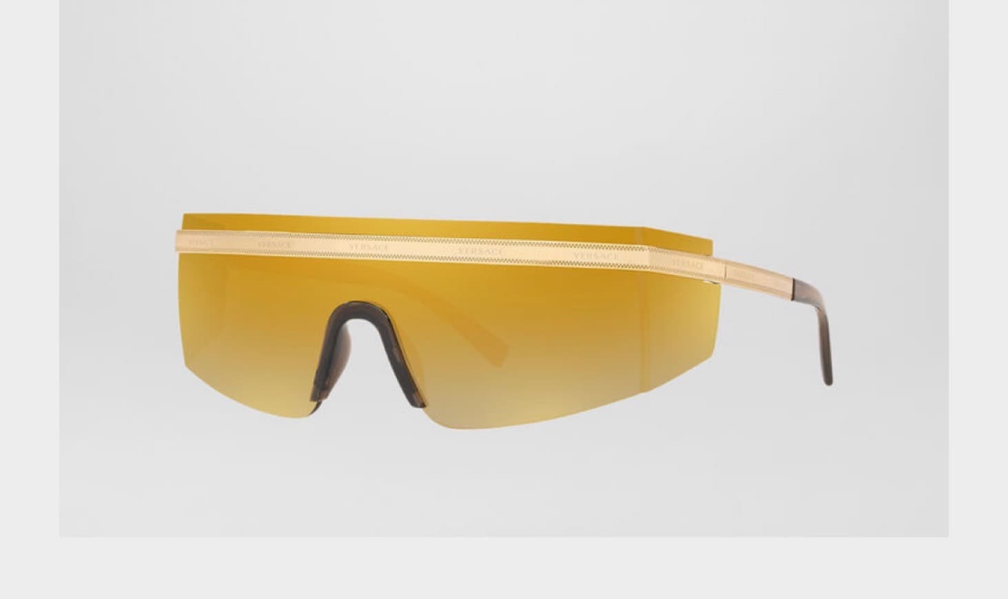 Moda GOLD LOGOMANIA VISOR SUNGLASSES VERSACE