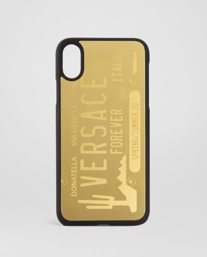 Moda LICENSE PLATE LOGO PHONE CASE VERSACE