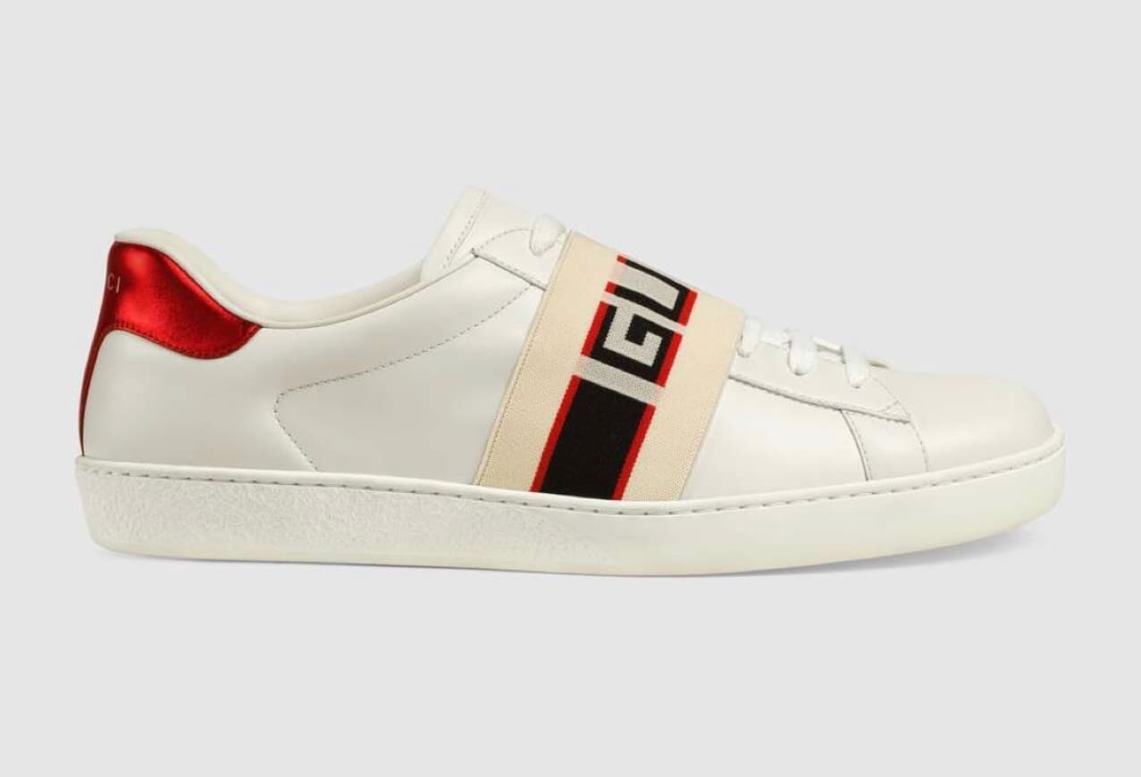 Moda Men's Ace Gucci stripe sneaker