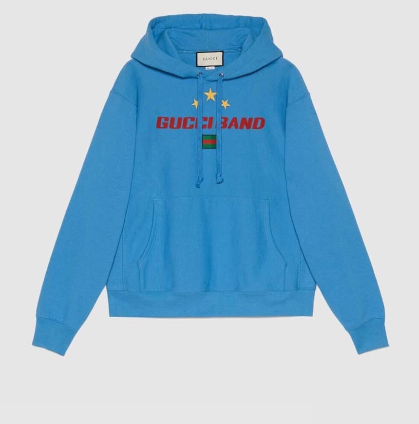 Moda Gucci Band print hooded sweatshirt