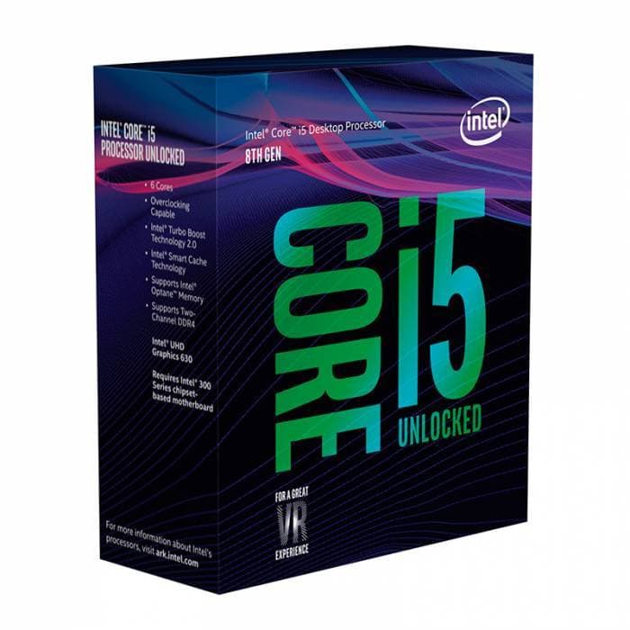 Producto Processador Intel Core i5-8600K Hexa-Core 3.6GHz c/ Turbo 4.