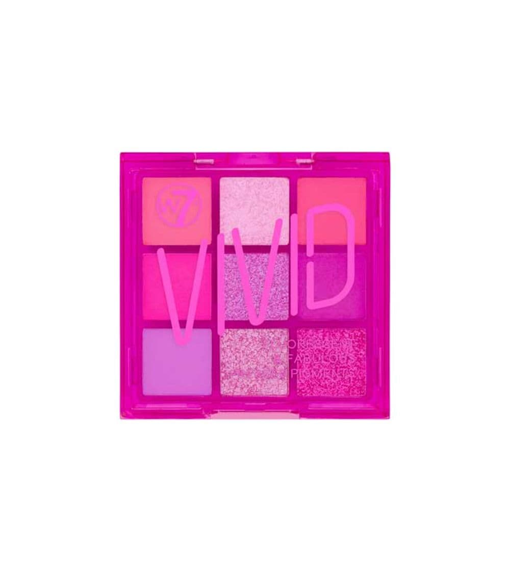 Fashion W7- Paleta de pigmentos prensados Vivid - Punchy Pink