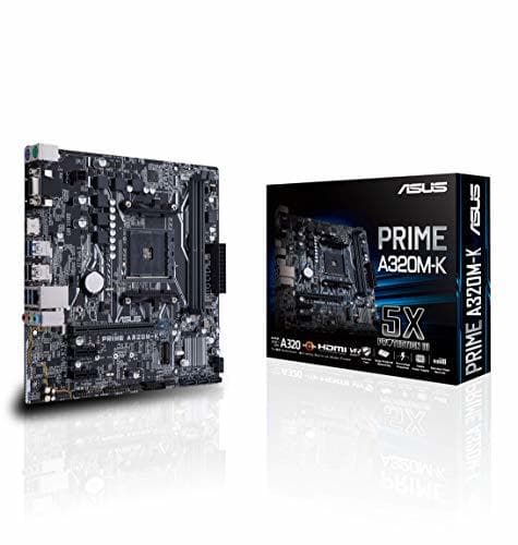 Electrónica Asus PRIME A320M-K AMD AM4 A320 mATX - Placa con iluminación LED