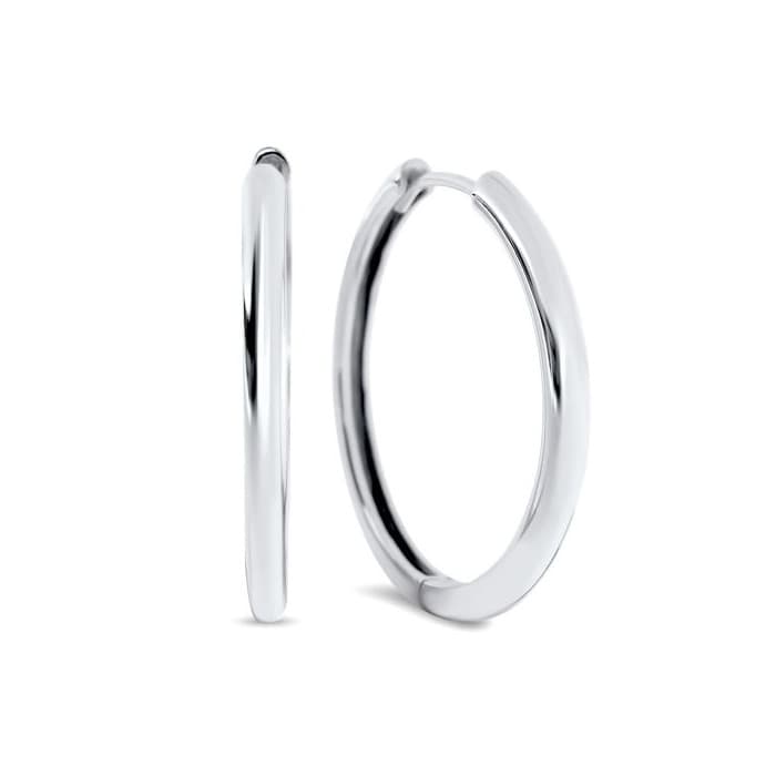 Product Sterling Silver Faye 25mm Hoops