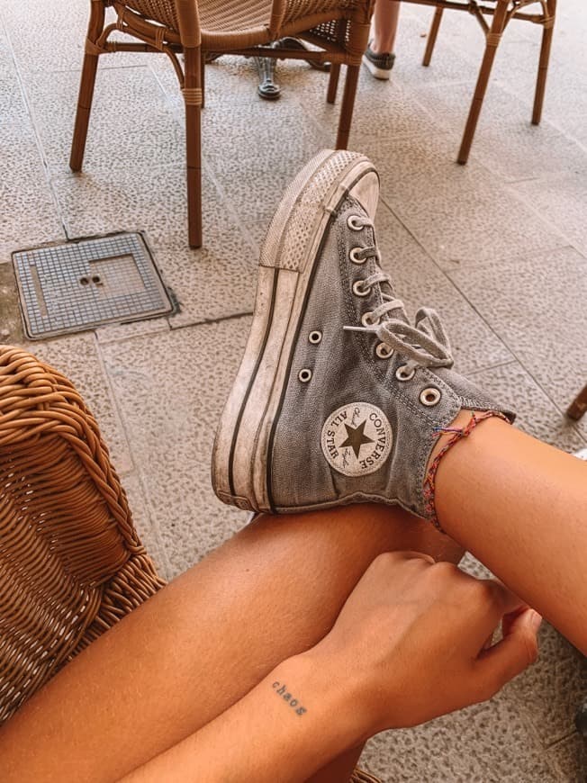 Moda Chuck Taylor All Star Lift Smoked Canvas High Top - Converse ES ...