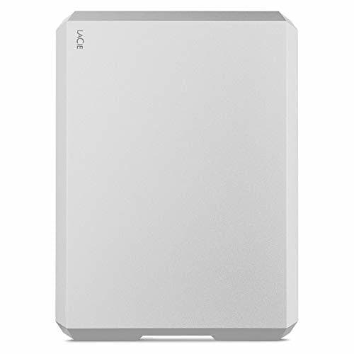 Electrónica LaCie Mobile Drive 5TB, Disco Duro Externo portátil, Moon Silver, USB-C USB