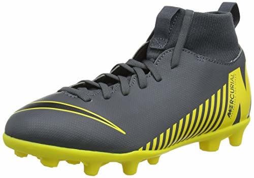 Moda Nike Superfly 6 Club MG, Zapatillas de Fútbol Unisex Niños, Gris