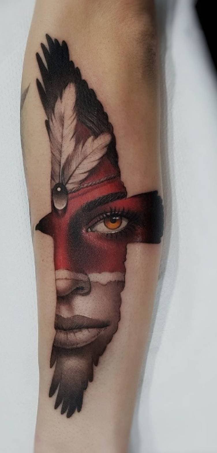 Moda Tatuagem indigena